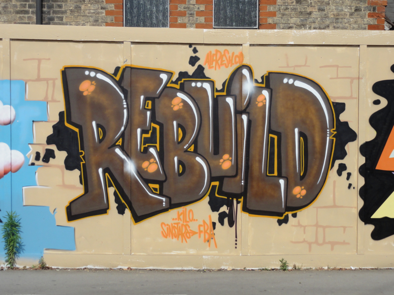 St Philip's hoarding - Rebuild